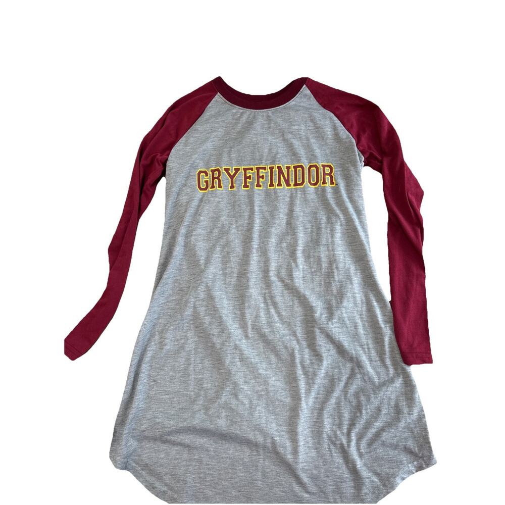 Harry Potter WOMENS SIZE M Gryffindor Red Gray Sleepwear Tunic Shirt Universal